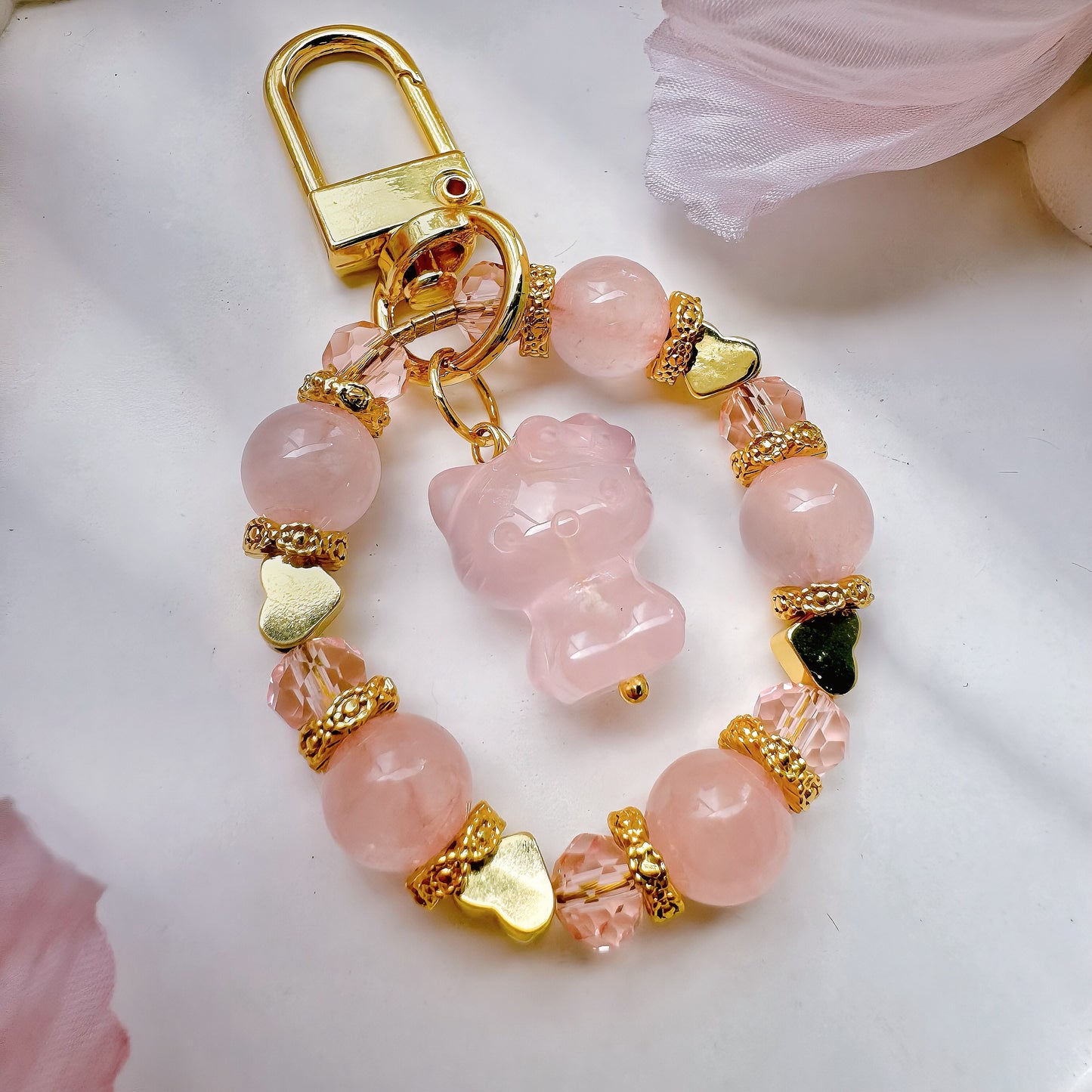 Kitty in Love in Rose Quartz