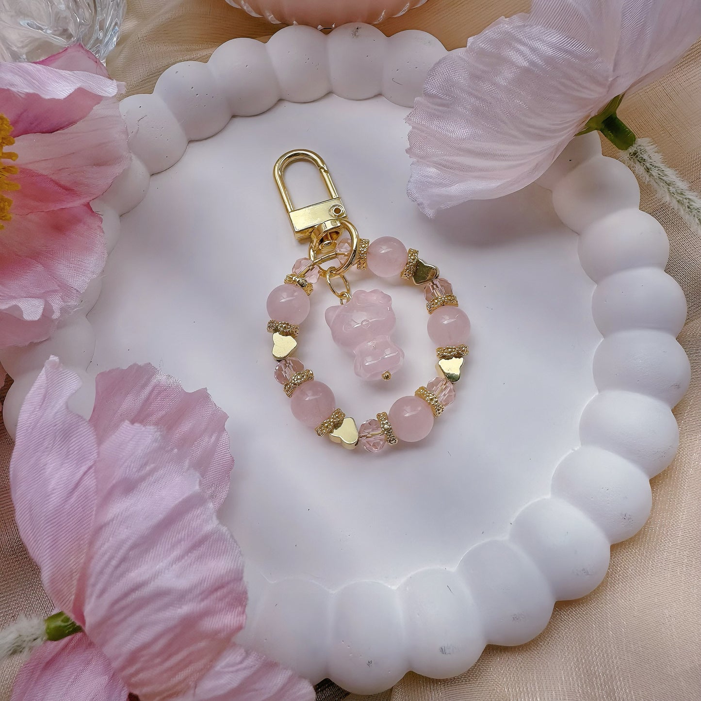 Kitty in Love in Rose Quartz