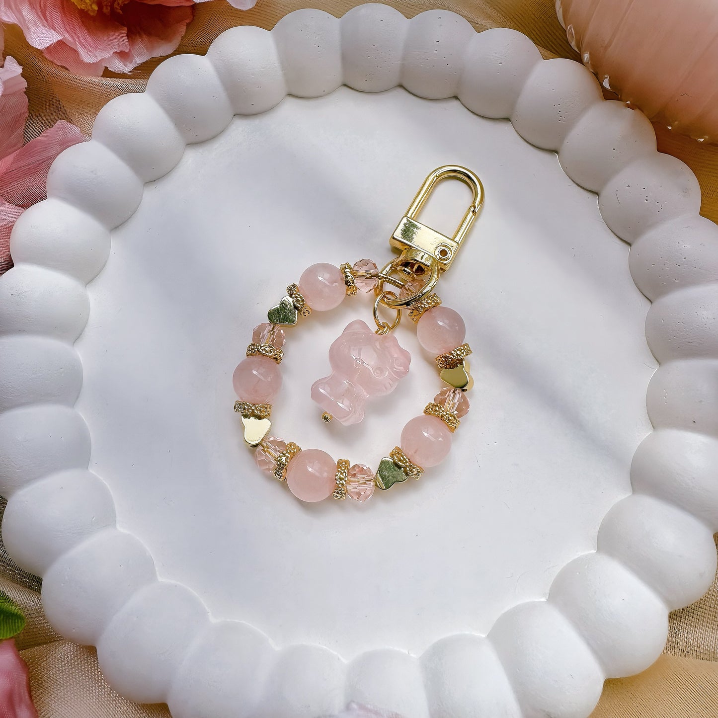 Kitty in Love in Rose Quartz