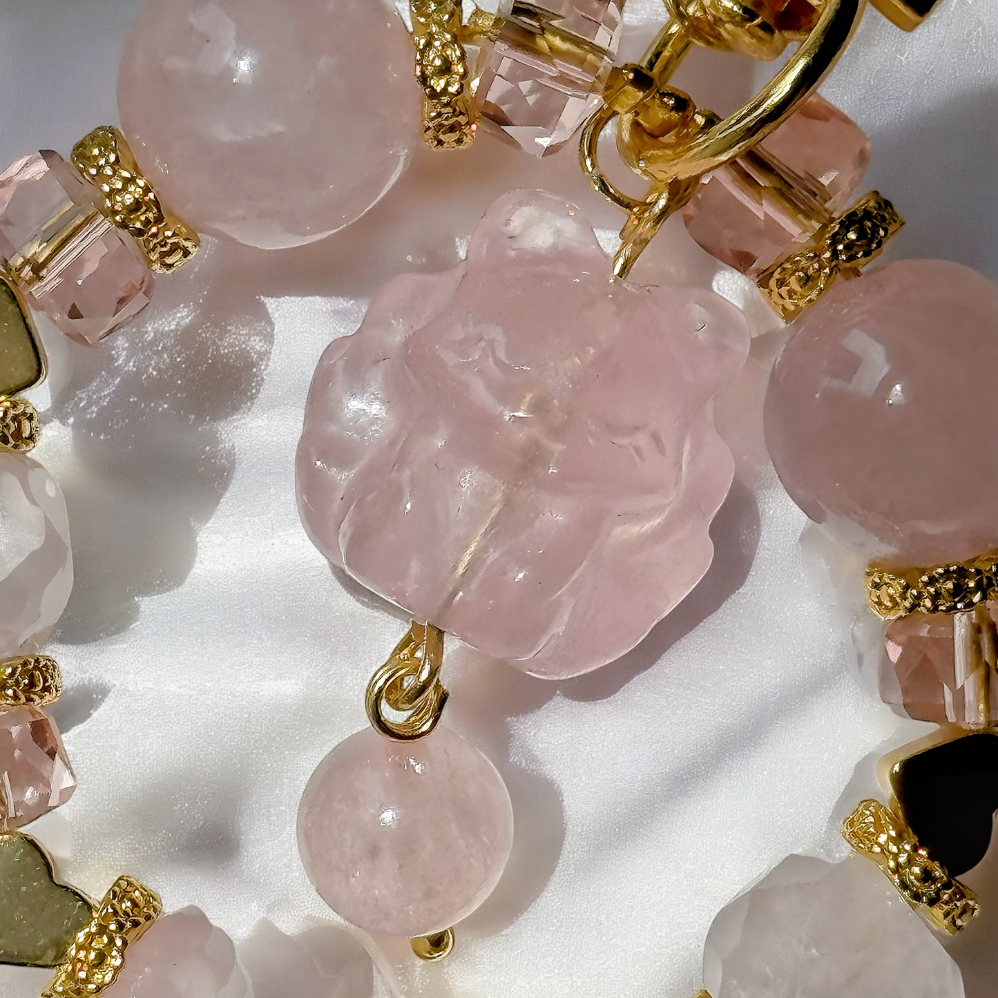 Pink Enchanté Fox in Rose Quartz