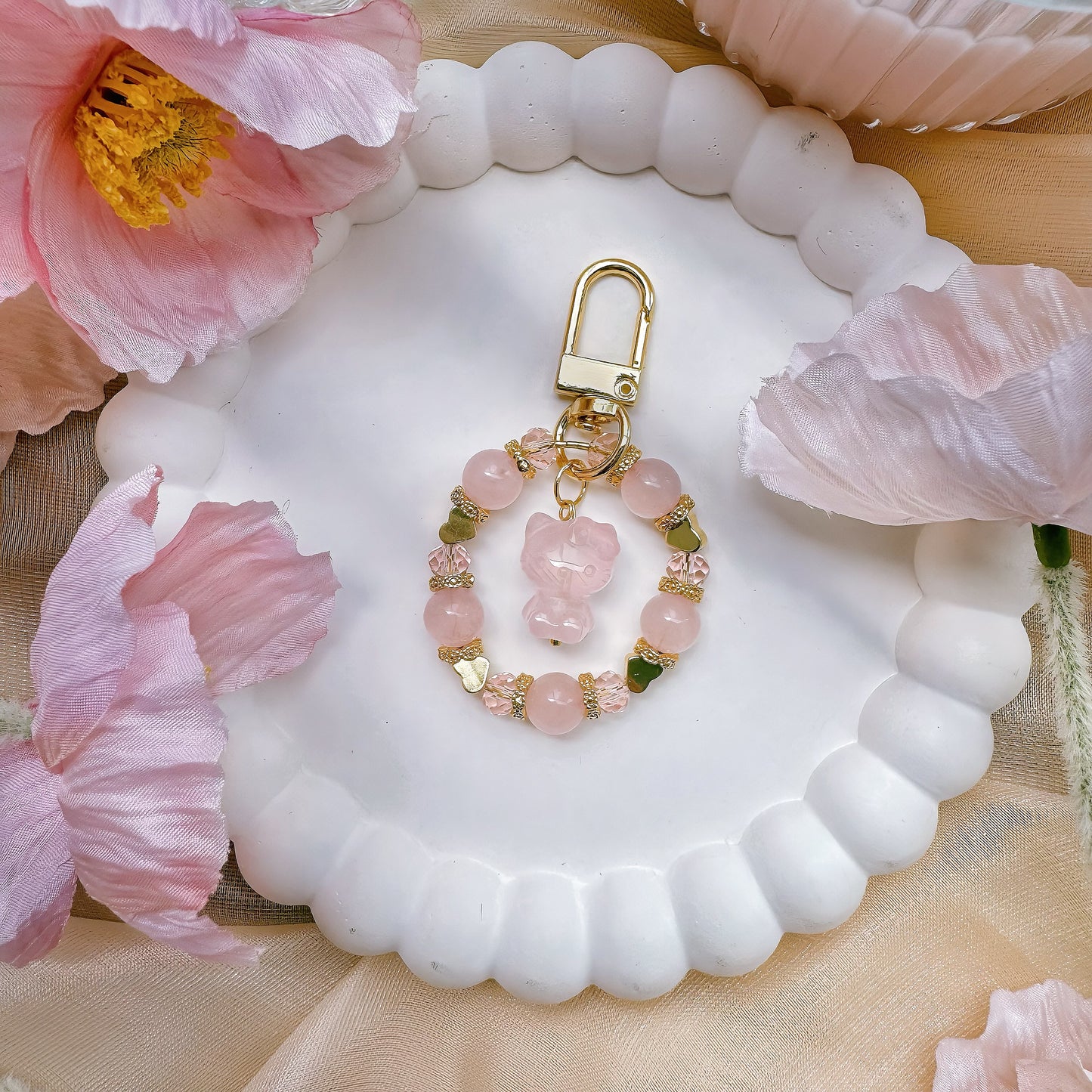 Kitty in Love in Rose Quartz