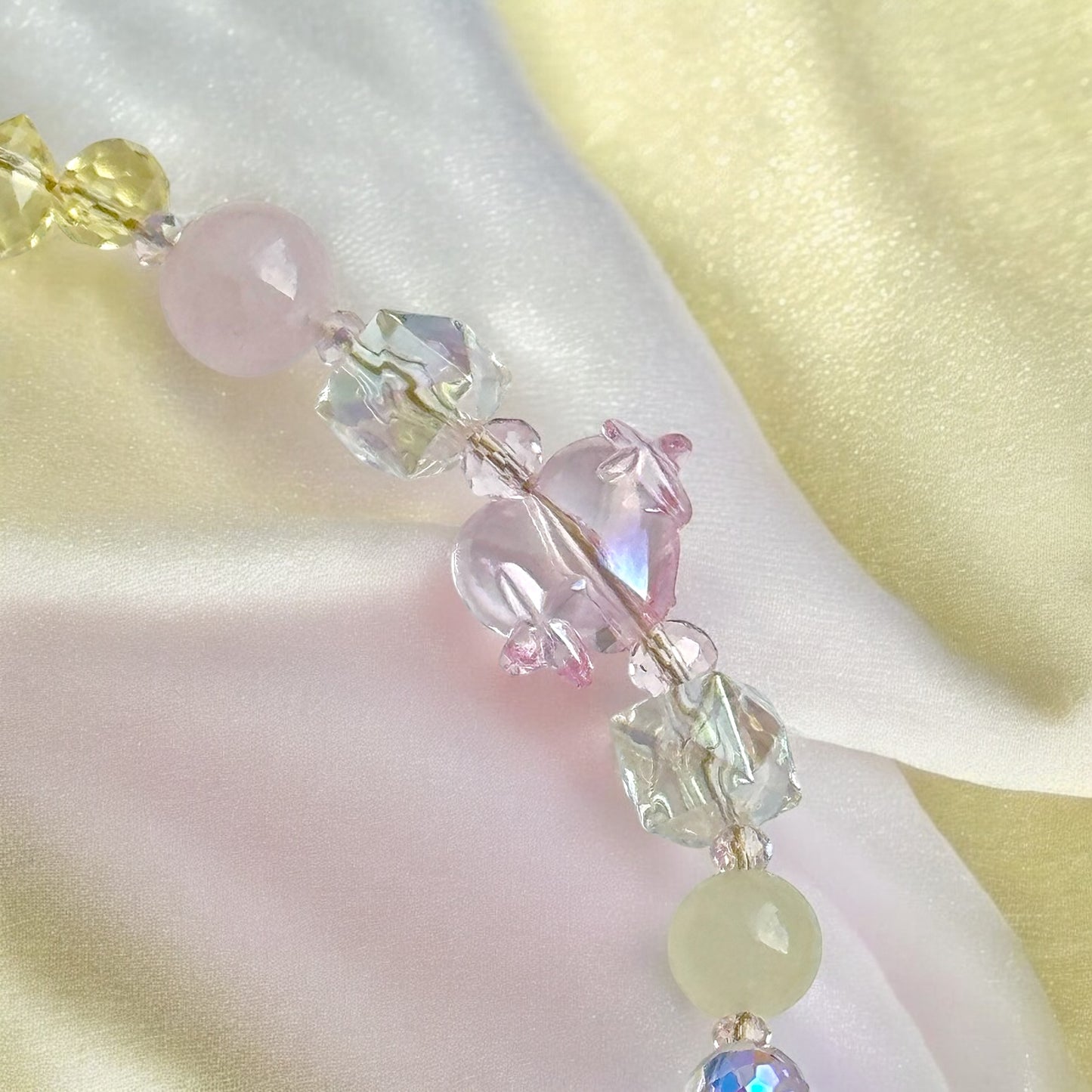 Lemon Blush in Rose Quartz & Yellow Chalcedony