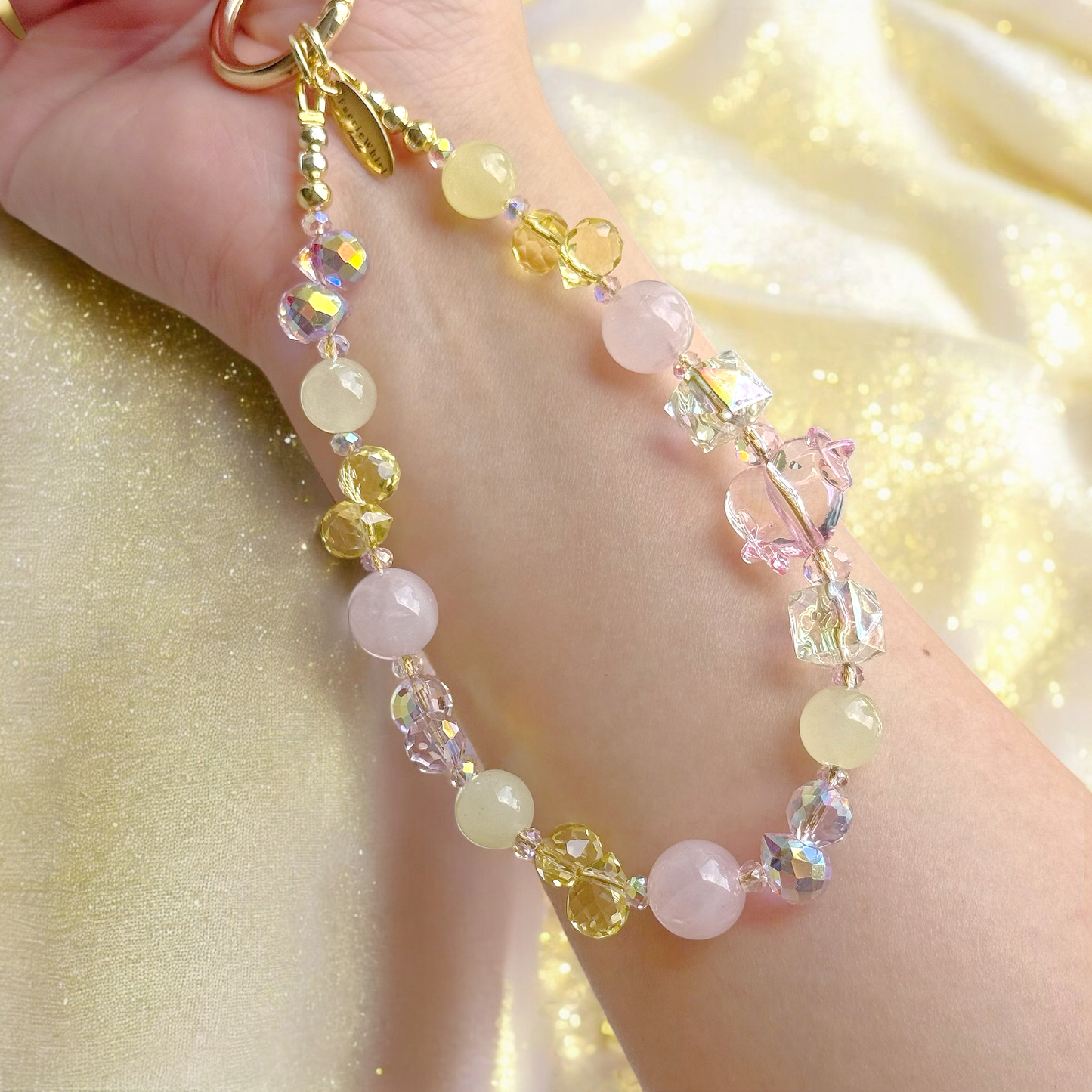 Lemon Blush in Rose Quartz & Yellow Chalcedony