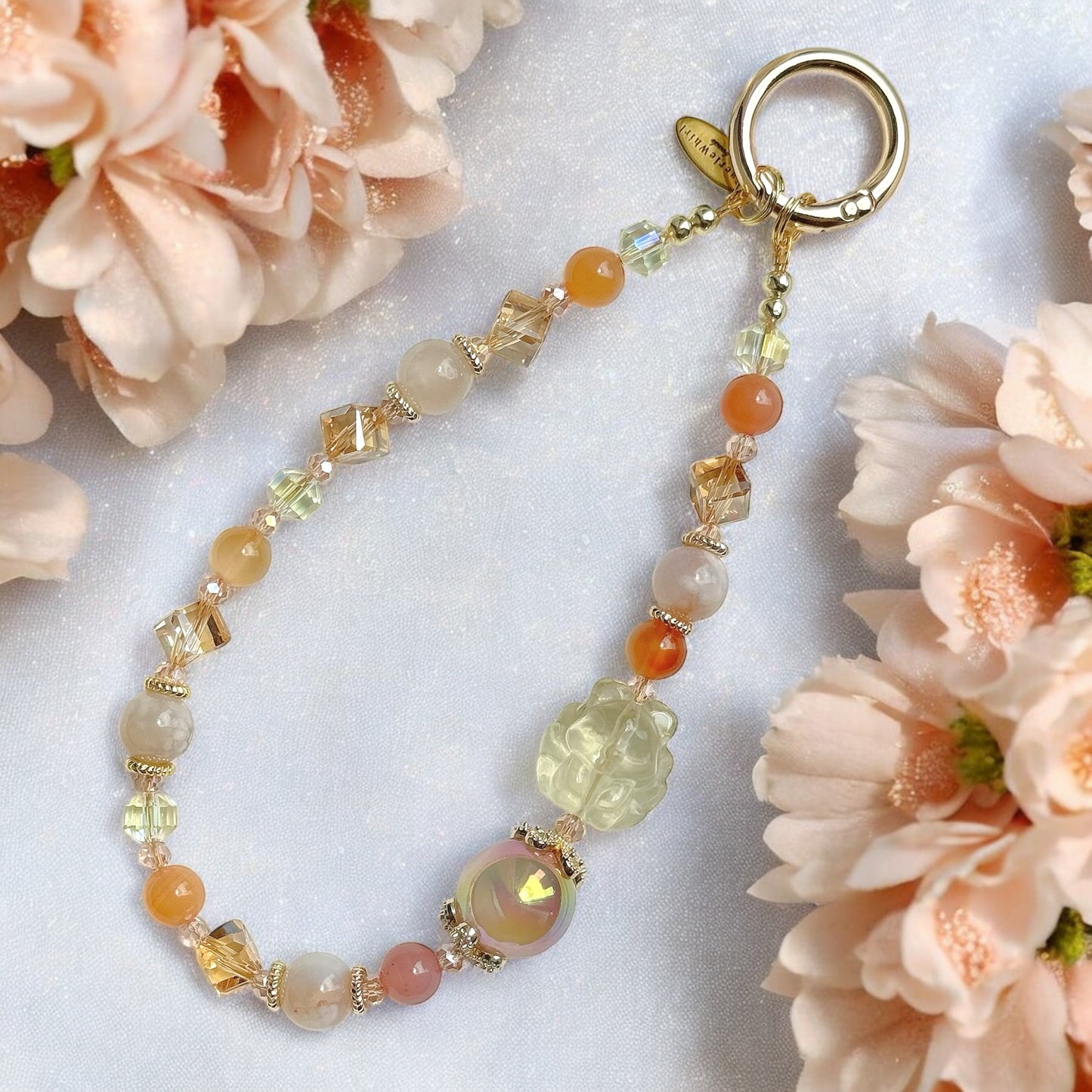 Foxy Bloom in Lemon Citrine & Flower Agate
