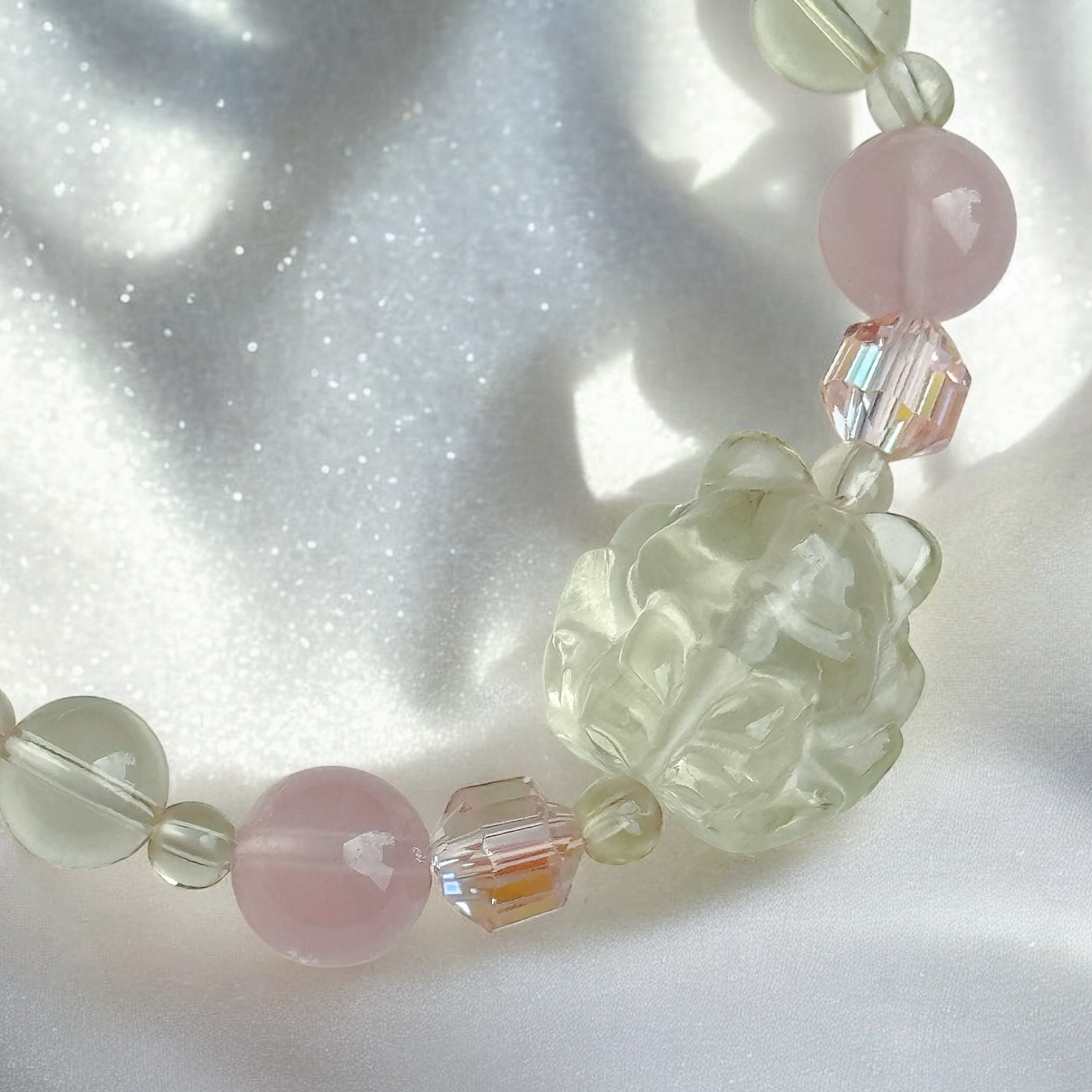 Trixie Fox in Lemon Citrine and Premium Rose Quartz (15cm)