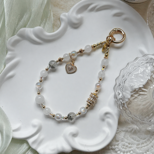 [Mini:13.5cm] ETERNAL in Green Phantom Quartz & White Jade