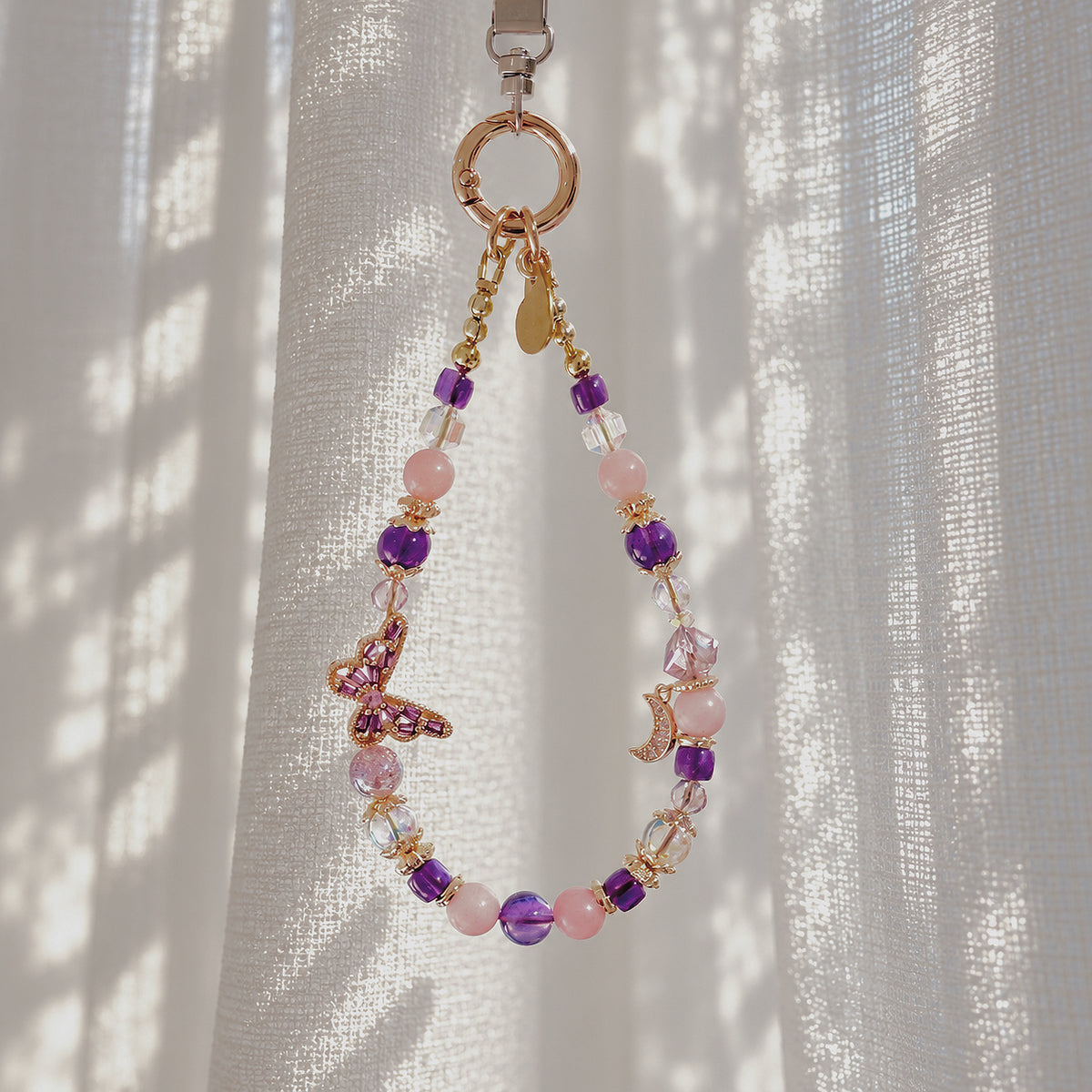 [Mini: 13cm] AVELISSE in Uruguay Amethyst & Pink Opal