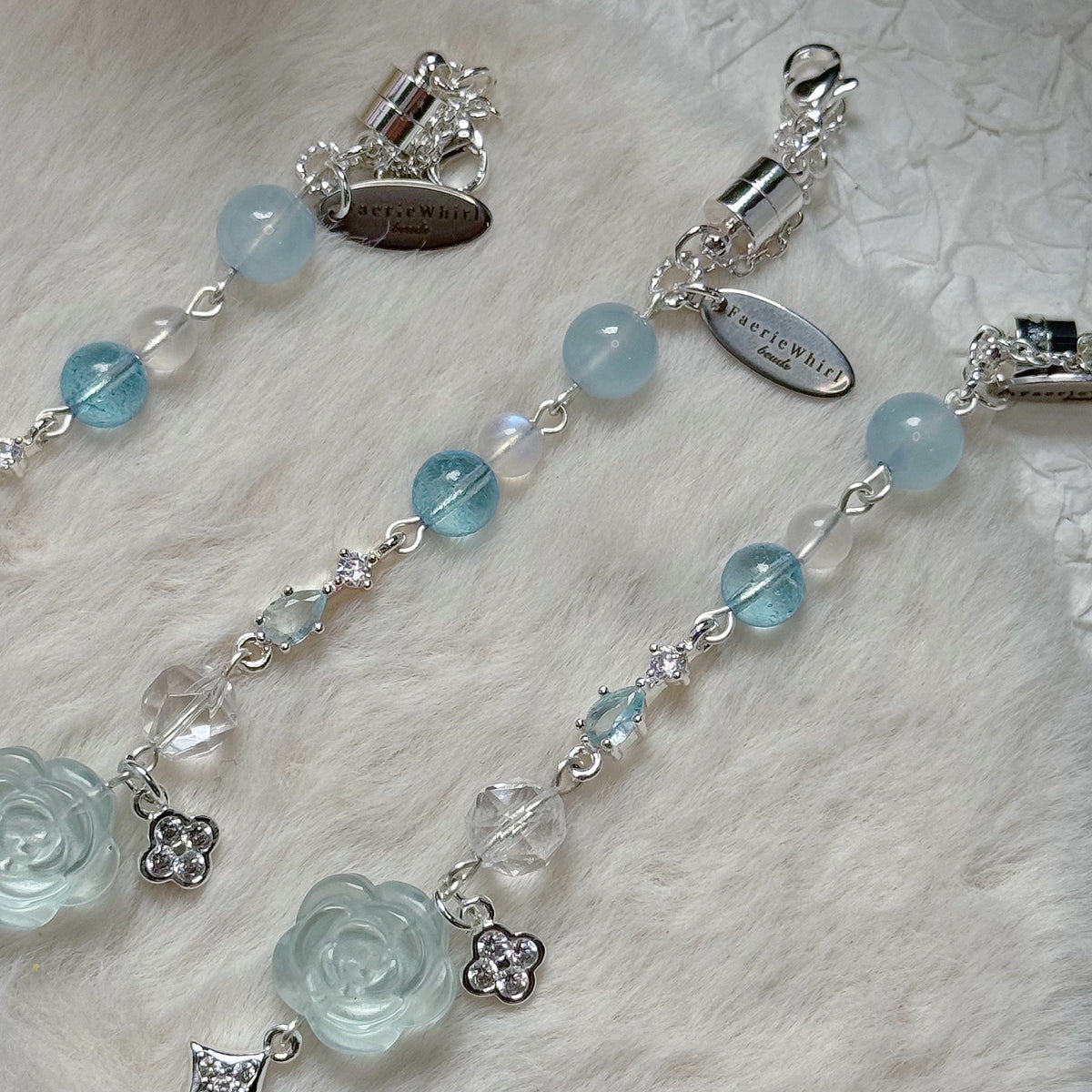 [WS: 13-18cm] BLUEBLOOM in Aquamarine, Blue Topaz & Clear Quartz
