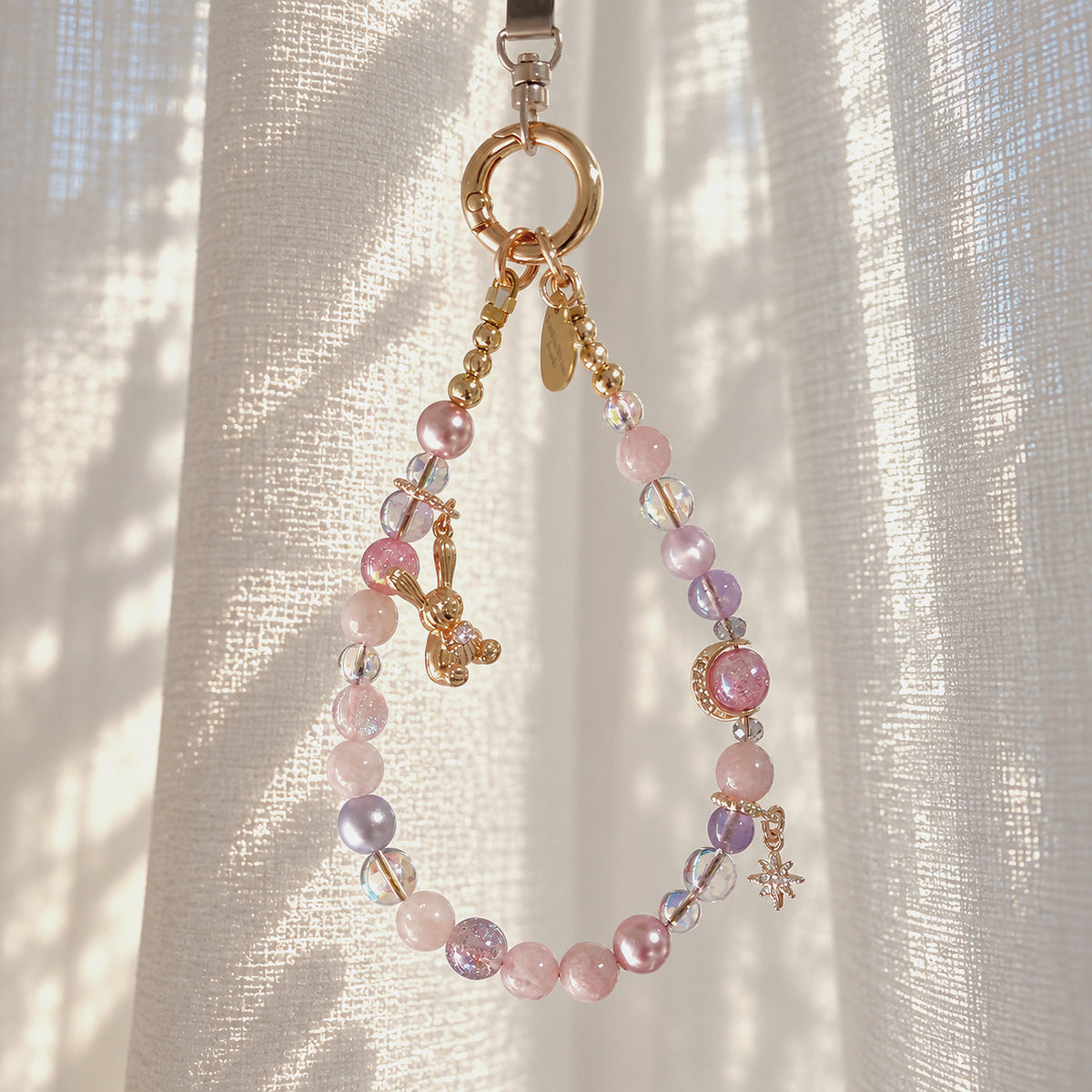 [Mini: 12cm] SWEET DREAMS in Pink Lepidolite & Lavender Amethyst
