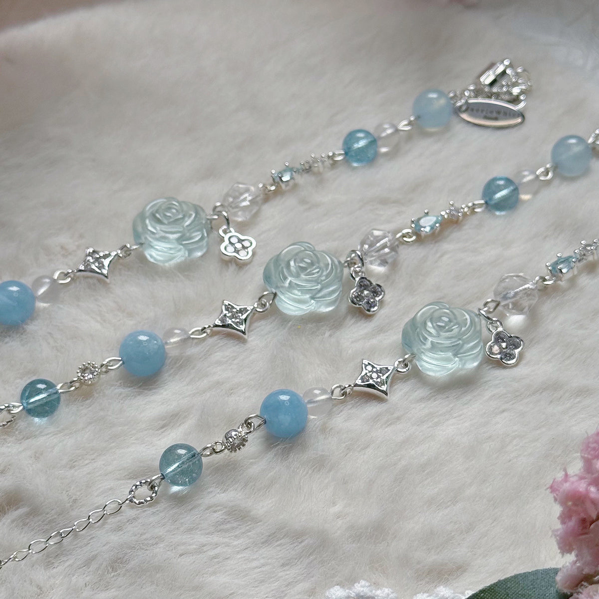 [WS: 13-18cm] BLUEBLOOM in Aquamarine, Blue Topaz & Clear Quartz