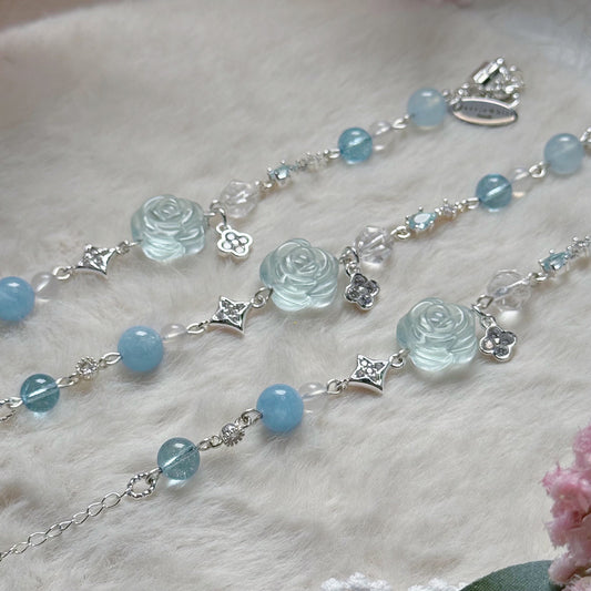 [WS: 13-18cm] BLUEBLOOM in Aquamarine, Blue Topaz & Clear Quartz