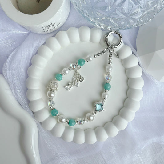 [Mini: 12.5cm] MIRELLE in Amazonite & White Faux Pearl