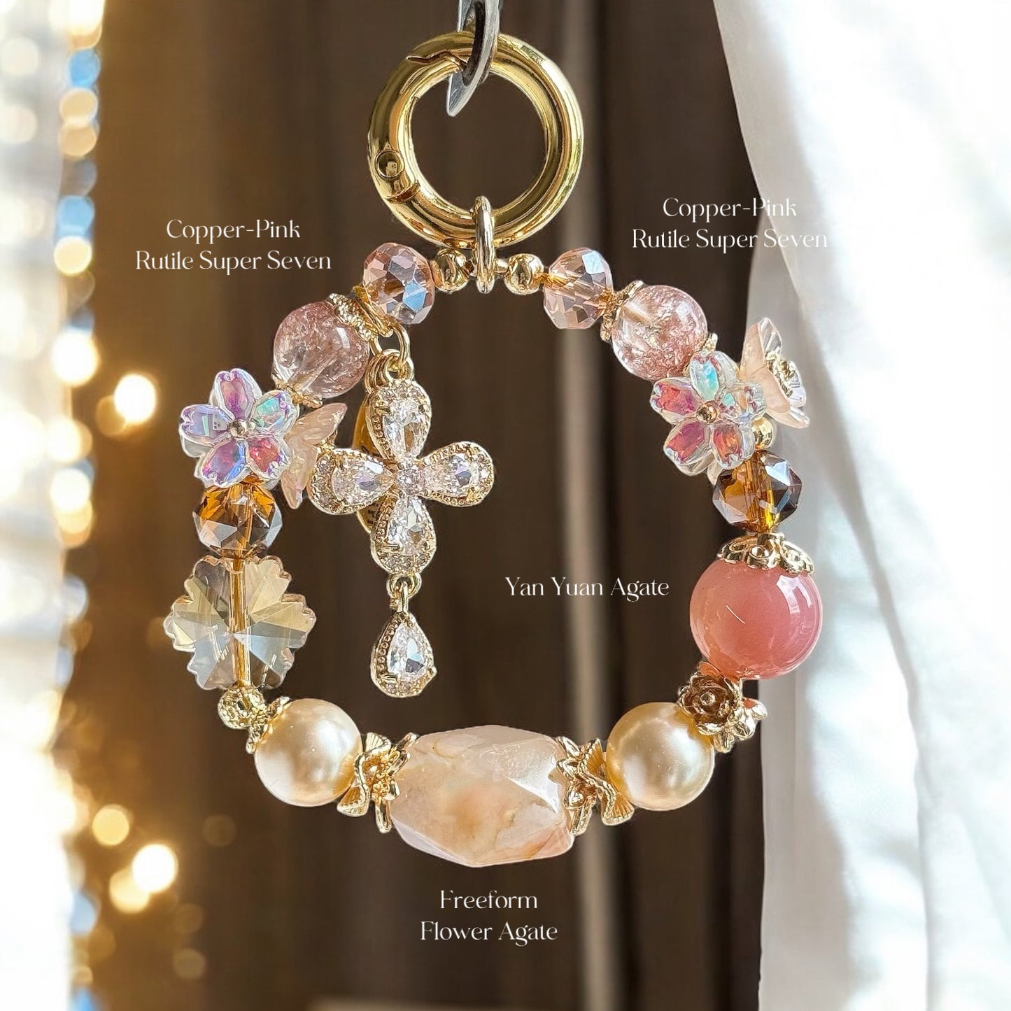 Maple Fall in Flower Agate, Yan Yuan Agate and Copper-pink Super7