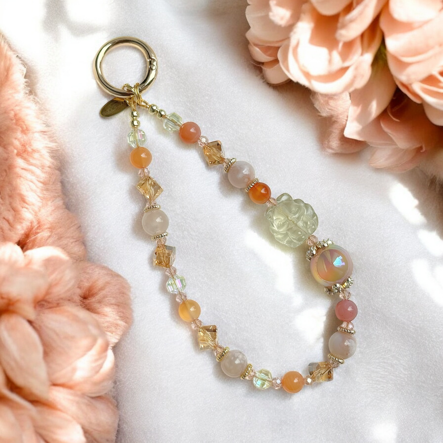 Foxy Bloom in Lemon Citrine & Flower Agate