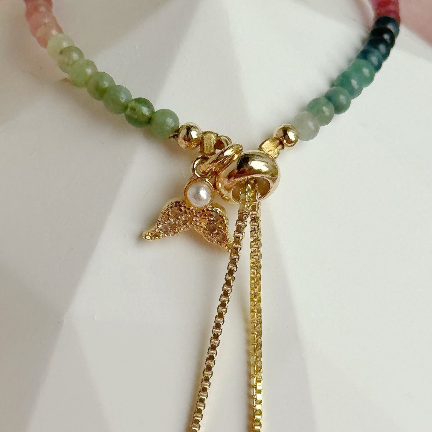 ELENOR Pushpull in Rainbow Tourmaline [WS: 14-17CM]