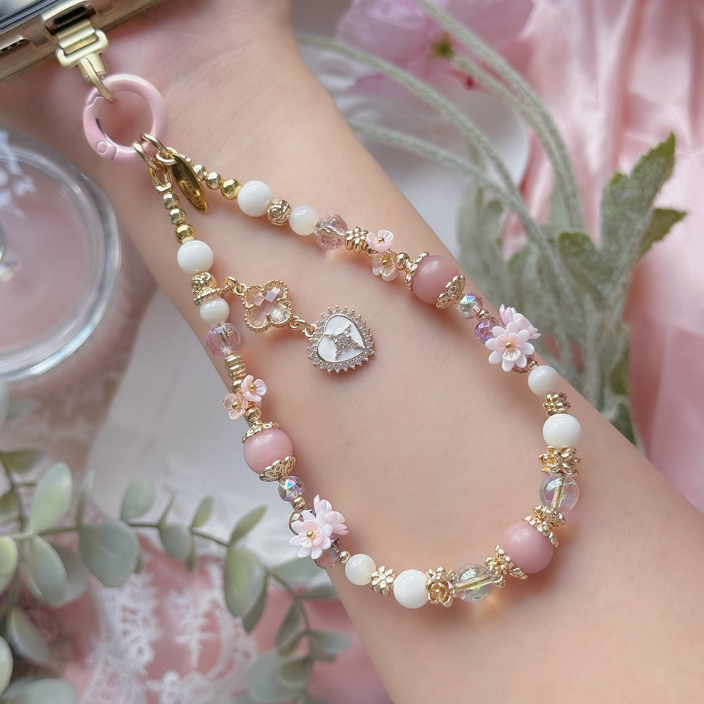 [Mini:14cm] Sakura Dream in Pink Opal & White Mother of Pearl
