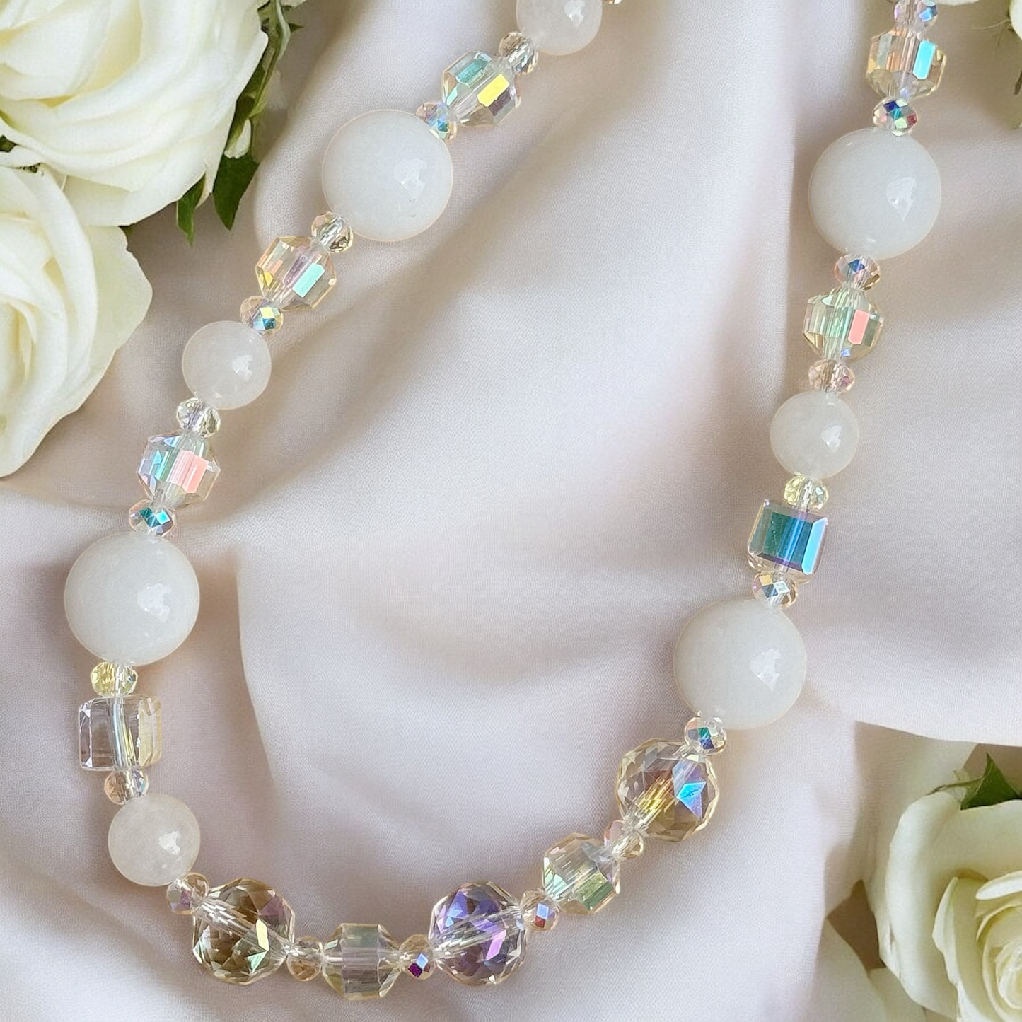 Cloud Whisper in White Chalcedony