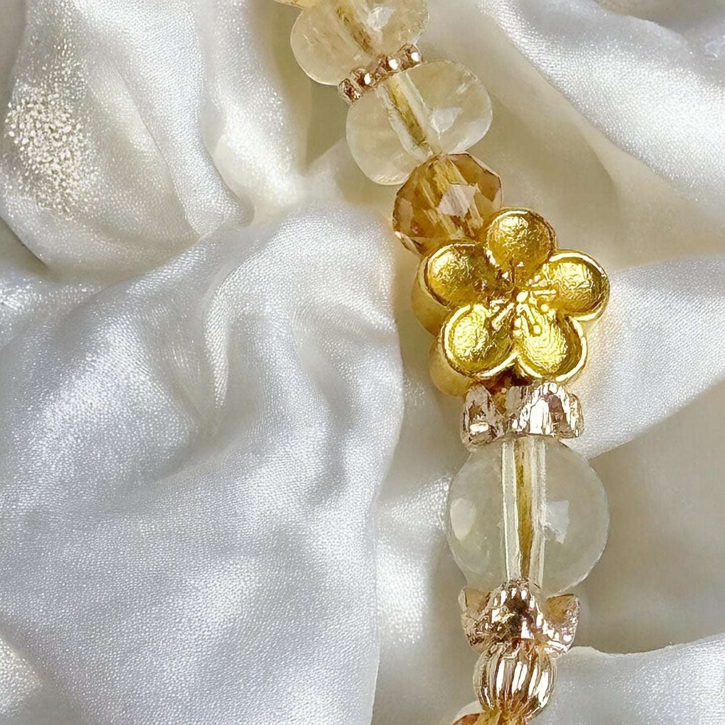 [Mini:12.3cm] Citrine Lucky Paws in Citrine & Golden Rutile