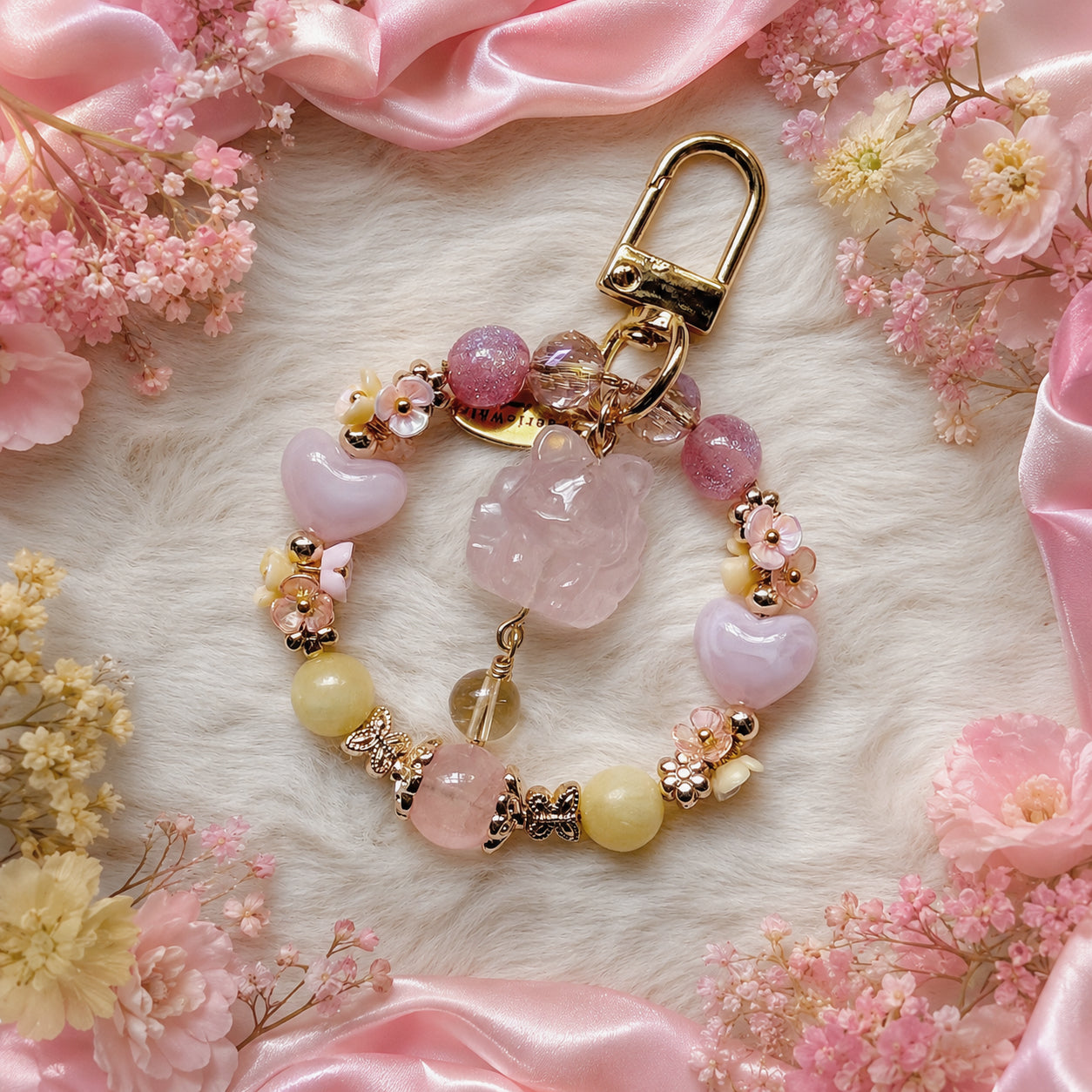 Whimsical Nine-tailed Fox in Multiple Crystals