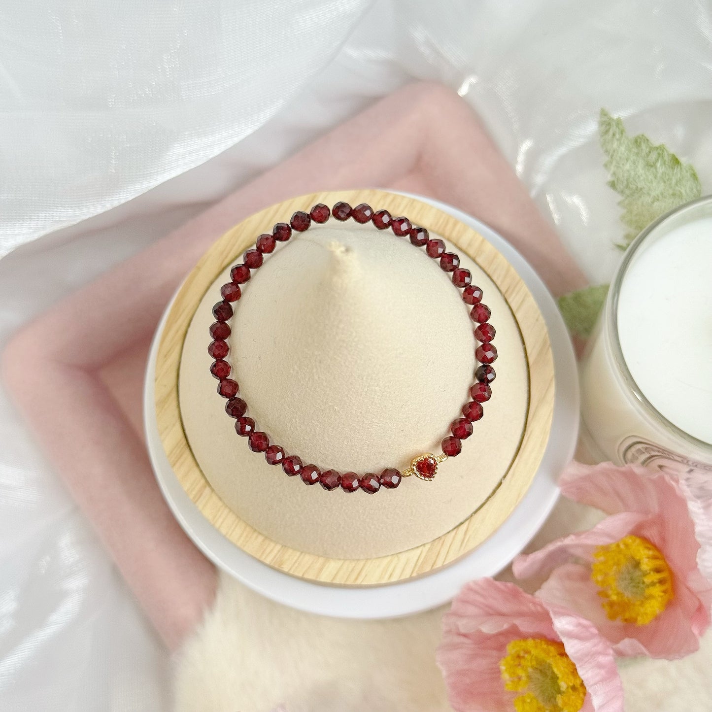 CHARLOTTE in Faceted Garnet [WS: 13-17CM]