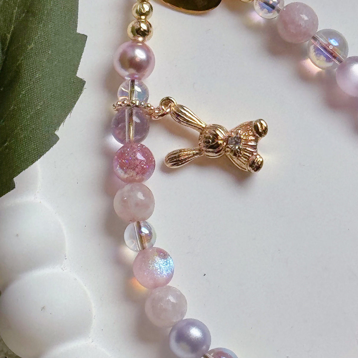 [Mini: 12cm] SWEET DREAMS in Pink Lepidolite & Lavender Amethyst