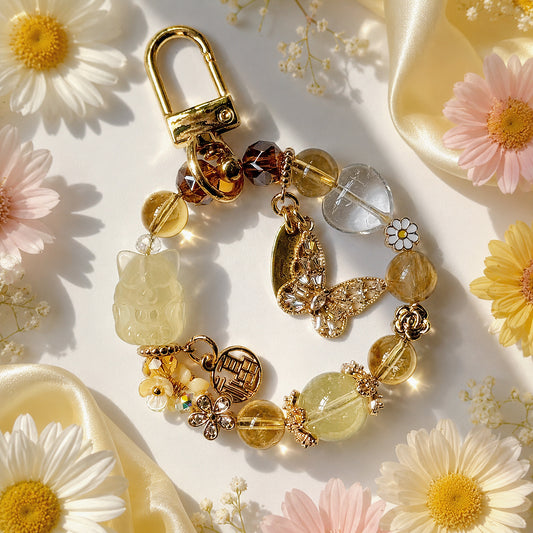 Princess Lyra NTF in Citrine, Golden Rutile Quartz & Clear Quartz