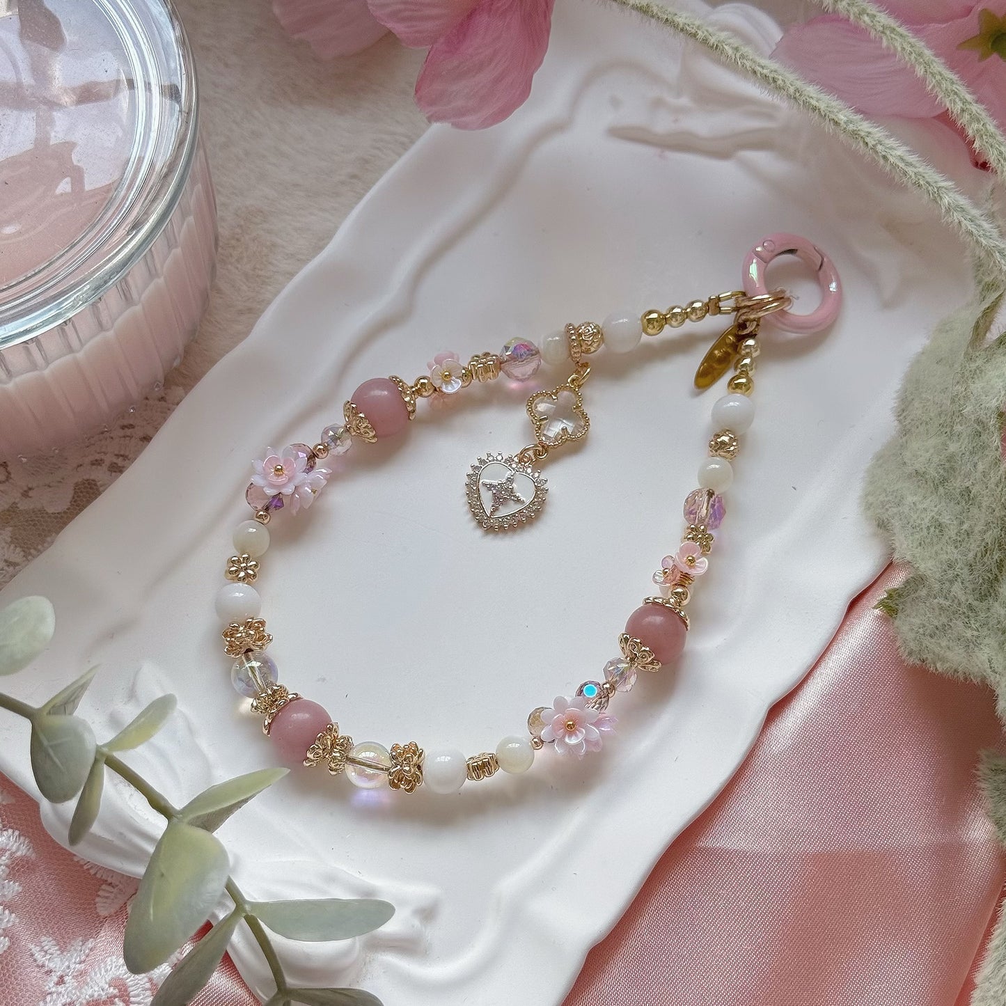 [Mini:14cm] Sakura Dream in Pink Opal & White Mother of Pearl