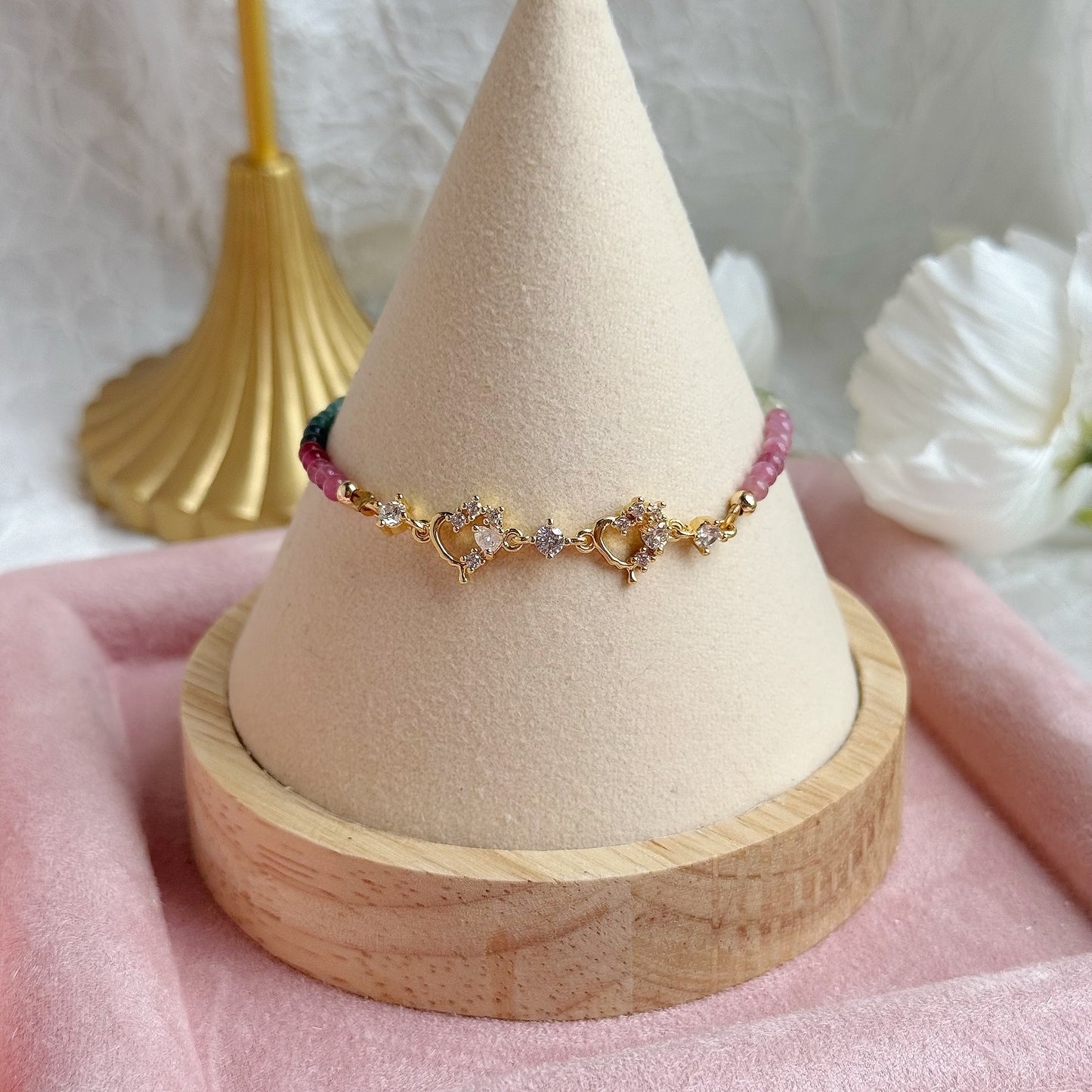 ELENOR Pushpull in Rainbow Tourmaline [WS: 14-17CM]