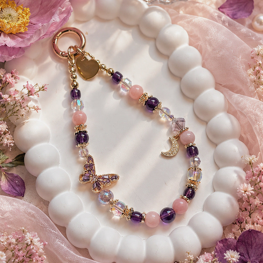 [Mini: 13cm] AVELISSE in Uruguay Amethyst & Pink Opal