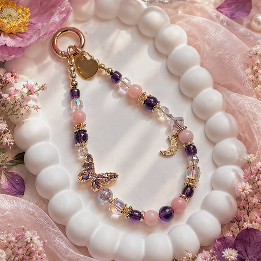 [Mini: 13cm] AVELISSE in Uruguay Amethyst & Pink Opal