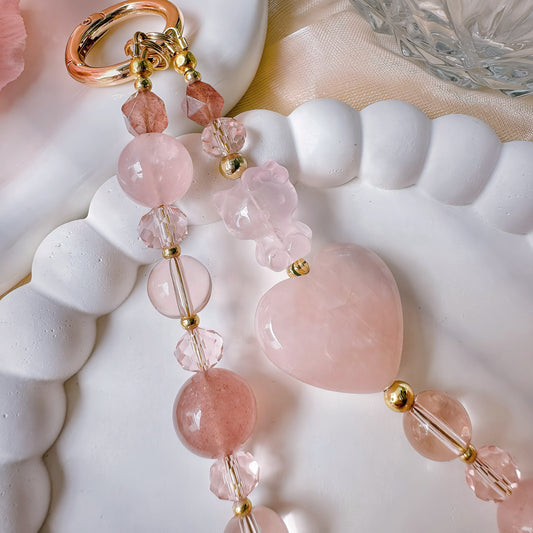 Kitty Dreams in Rose & Strawberry Quartz