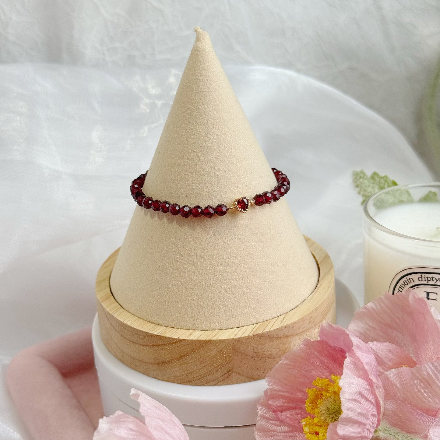 CHARLOTTE in Faceted Garnet [WS: 13-17CM]