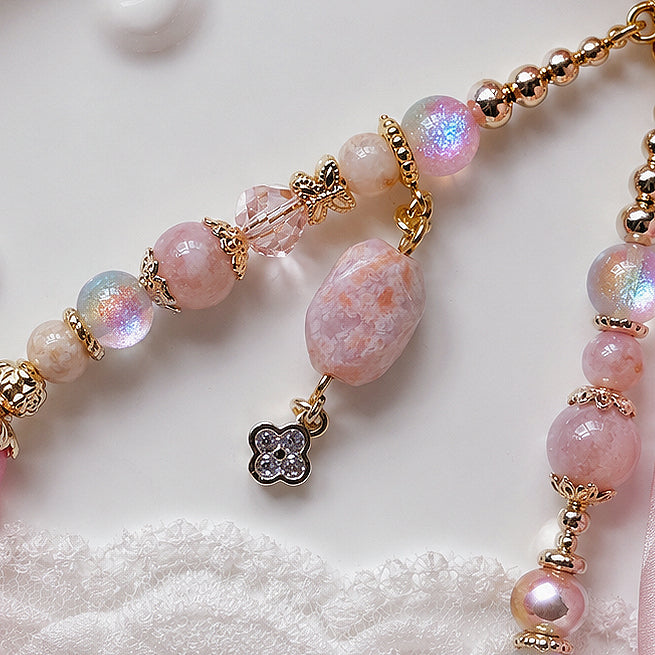 [Mini: 13.5cm] CELESTE in Pink Lepidolite, Flower Agate & Rose Quartz