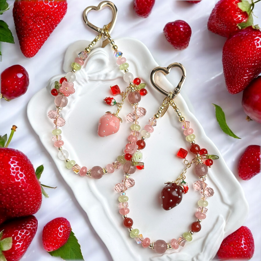Berry Fruity in Strawberry Quartz, Carnelian or Moonstone