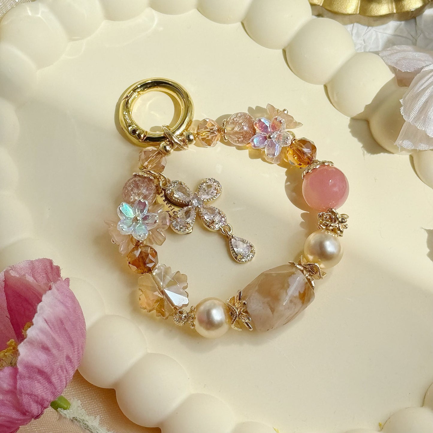 Maple Fall in Flower Agate, Yan Yuan Agate and Copper-pink Super7