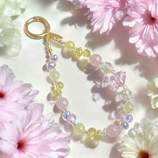 Lemon Blush in Rose Quartz & Yellow Chalcedony