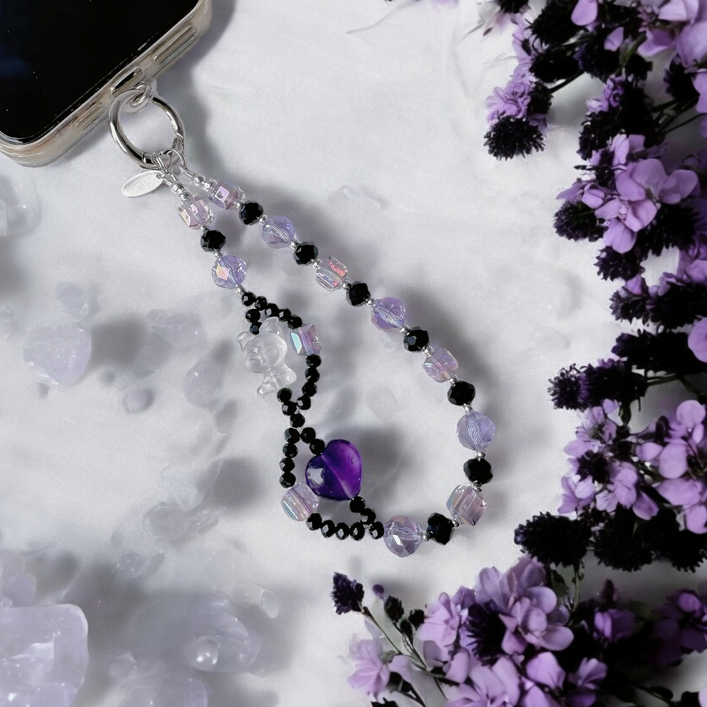 Kuro Mystic Mischief in Amethyst & Clear Quartz