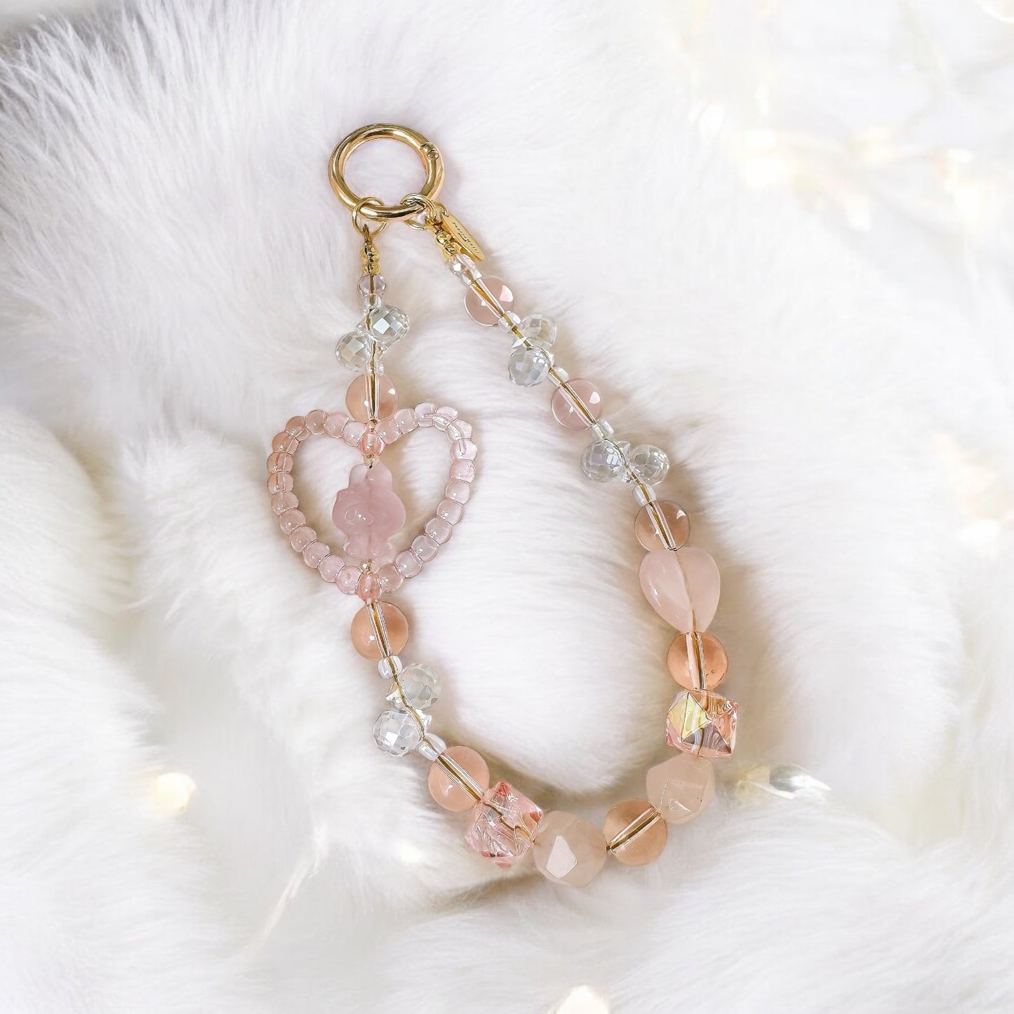 Melodic Love in Rose Quartz & Pink Clear Quartz