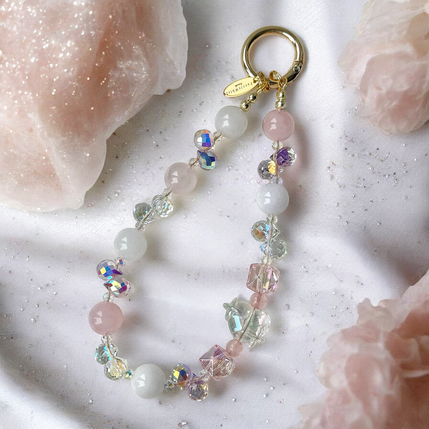 Tender Glow in Rose Quartz & White Chalcedony